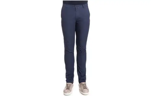 KENZO Casual Pants Men's Blue Moderate Straight Fit Pants