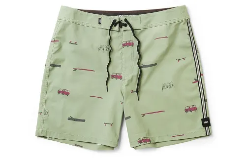 Vans Casual Shorts Men's Light Green Moderate