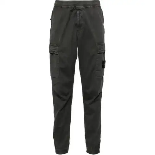 STONE ISLAND Compass Patch Tapered Leg Pants