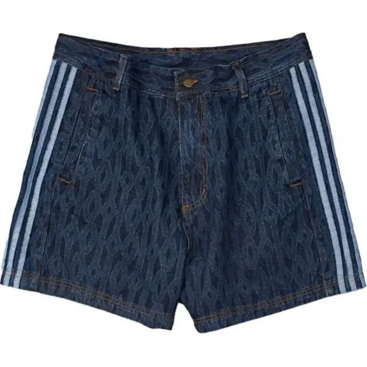 Adidas Originals Denim Shorts Unisex Blue