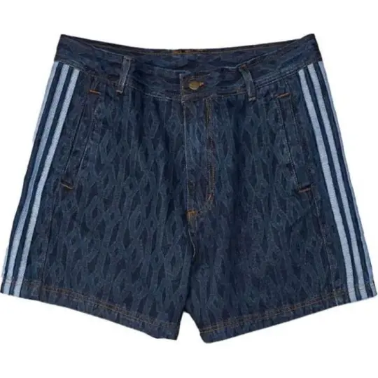 Adidas Ivy Park Monogram Denim Shorts All Gender
