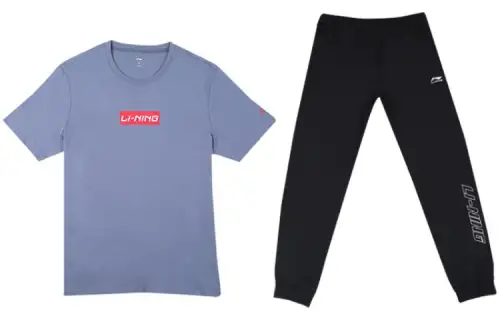 Li Ning Casual Sportswear Men's Crew Neck Moderate