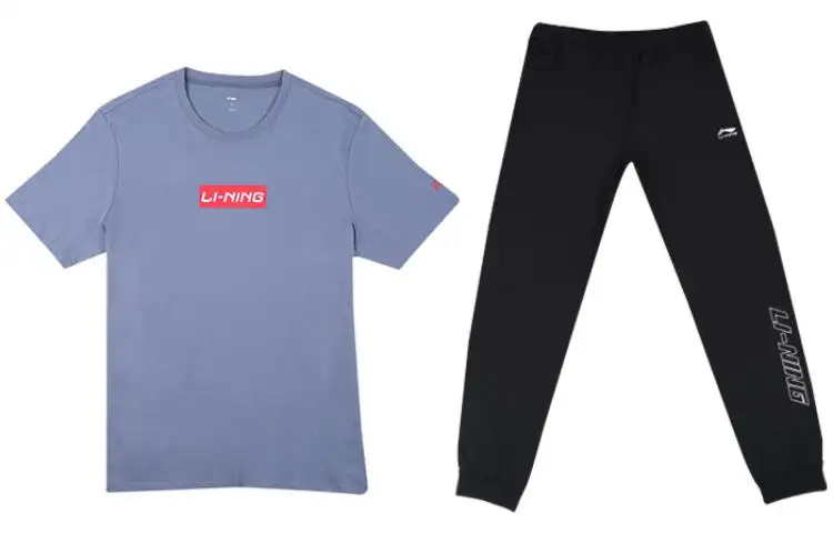 Li Ning Casual Sportswear Men's Crew Neck Moderate