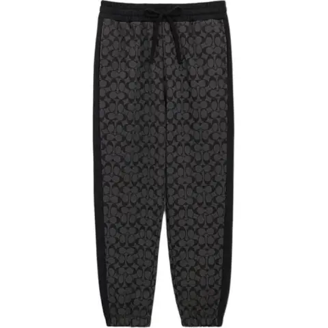 COACH SS24 Casual Pants Men's Charcoal Gray