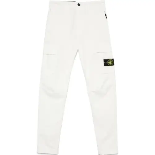 Stone Island cargo logo-patch trousers
