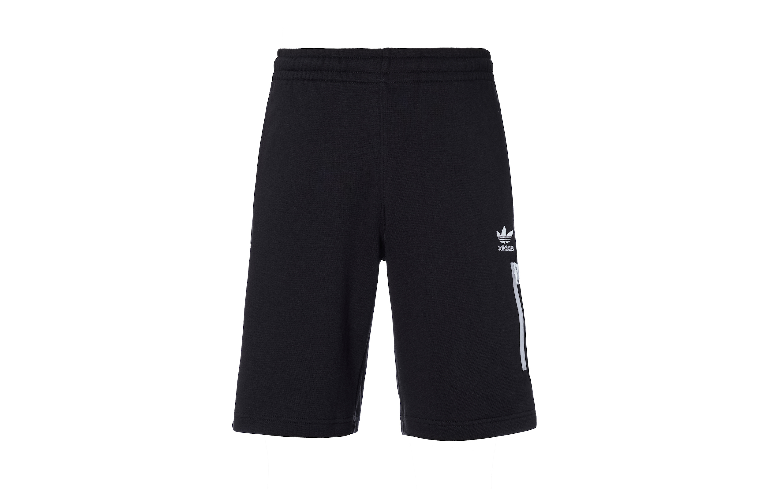 Adidas, sports black shorts for leisure, with your logo imprint, loose fit