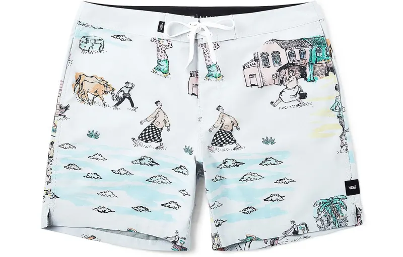 Vans Casual Shorts Men's White Moderate