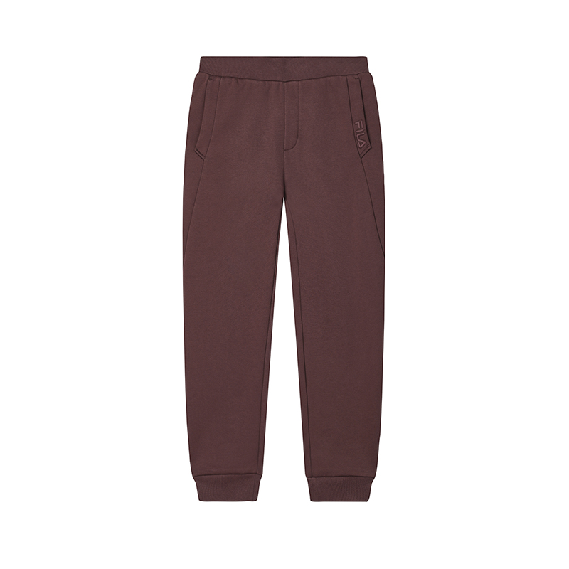 FILA HERITAGE Collection, Versatile Solid Color Elastic Fleece Lined Elastic Cuff Knitted Sweatpants Men's