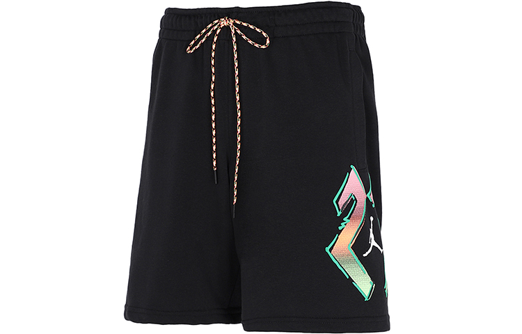 Jordan Sport Dna Big Devil Colorful Trapeze Casual Shorts Men's Black