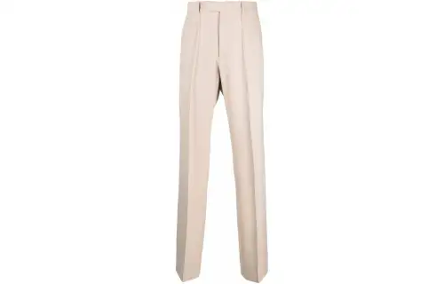 GUCCI Casual Pants Men's Beige Moderate Straight Fit Pants
