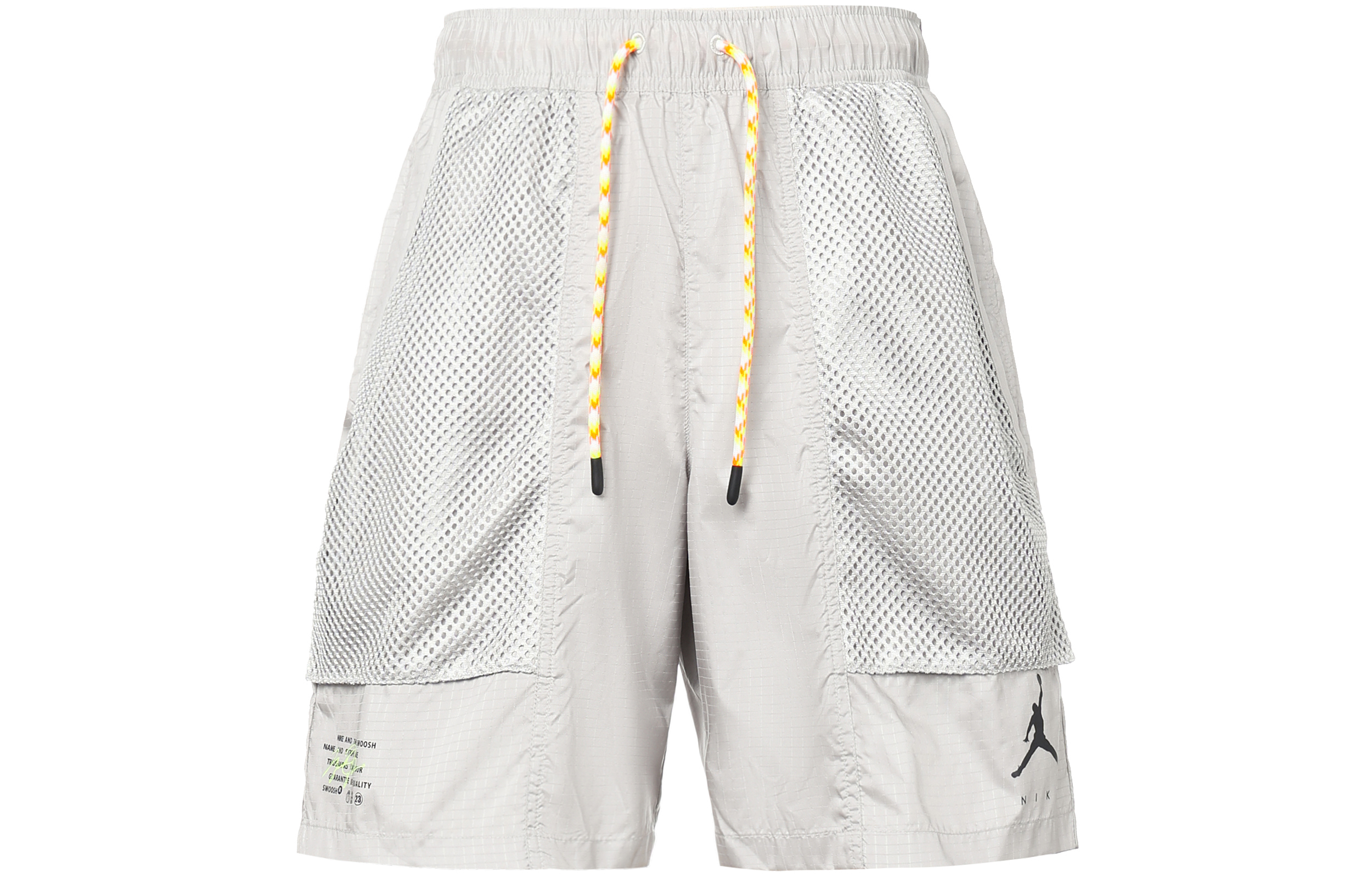 Jordan Jumpman Statement Graphic Printed Mesh Pocket Casual Shorts Men's Gray