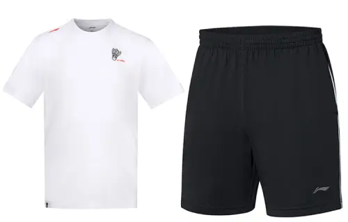 Li Ning Badminton Collection Badminton Jersey Set Men's White/Black