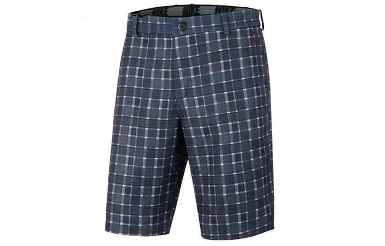 Nike Casual Shorts Men's Blue Plaid
