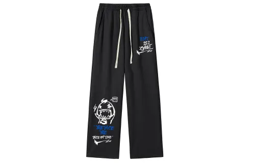 JEANSWEST Casual Pants Unisex Moderate Straight Fit Pants