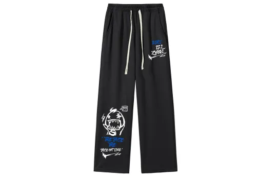 JEANSWEST Casual Pants Unisex Moderate Straight Fit Pants