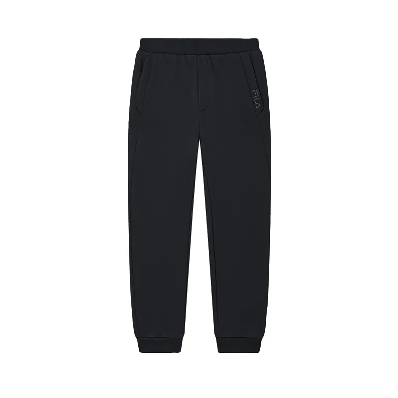 FILA Heritage Collection, Fleece Lined Casual Solid Color Elastic Cuff Ankle Length Knitted Sweatpants