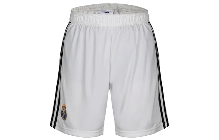 Adidas Real Madrid Casual Shorts Men's White Moderate Straight Fit Pants