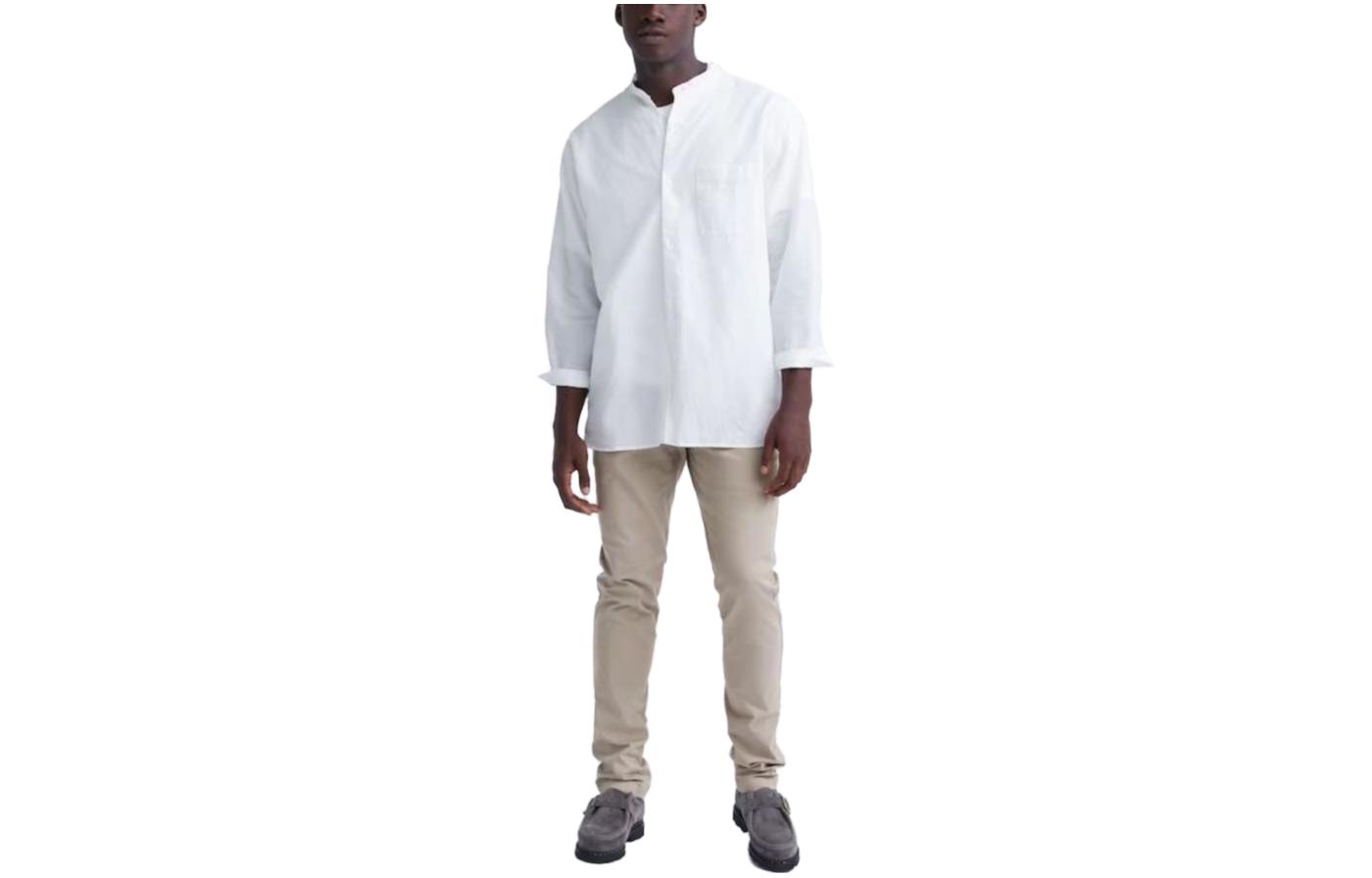 UNIQLO Casual Pants Men's Dark Beige Moderate Slim Fit Pants