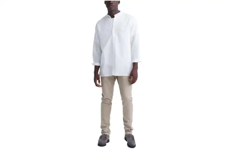 UNIQLO Casual Pants Men's Dark Beige Moderate Slim Fit Pants