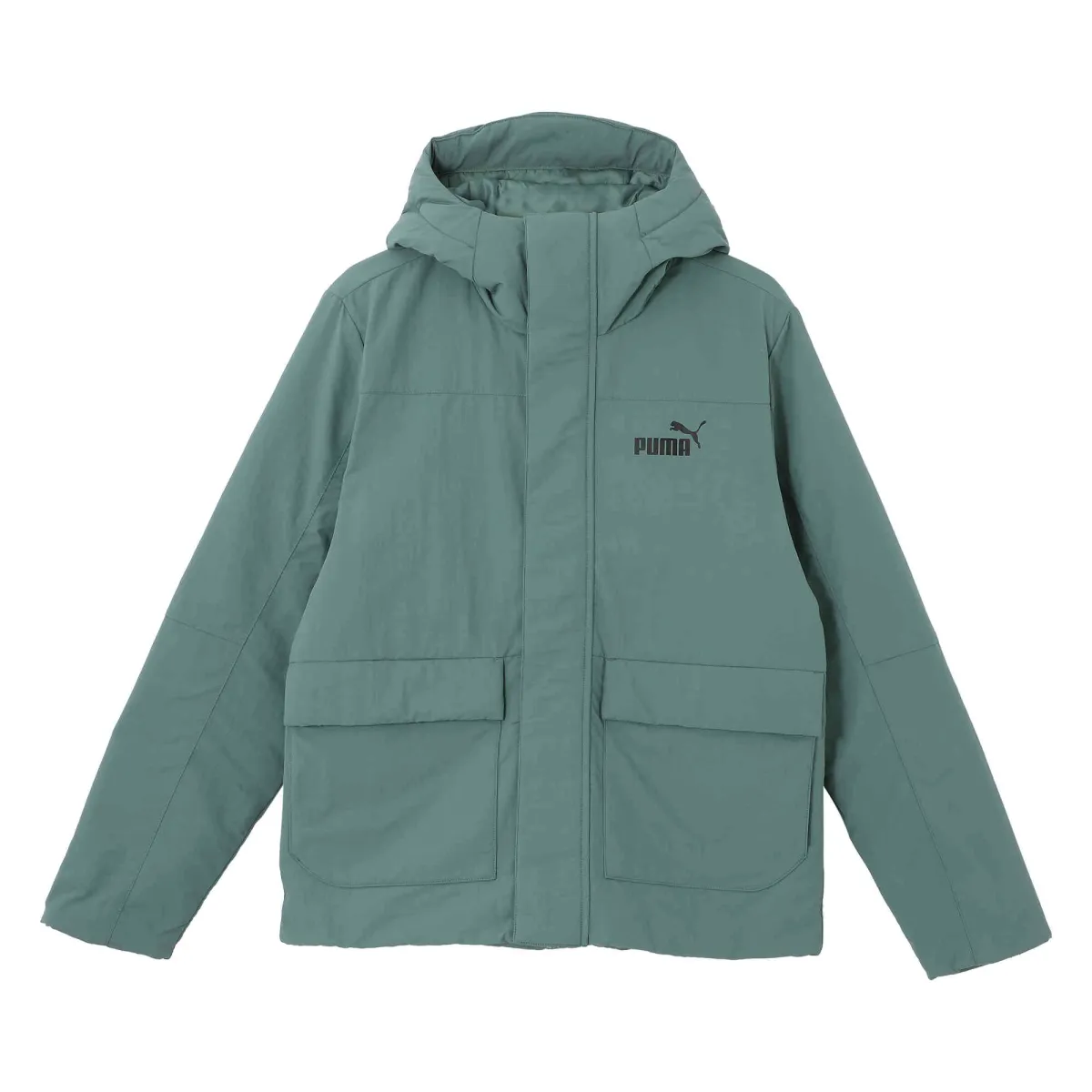 PUMA Puffer Jackets Men's Green Hooded Moderate Other