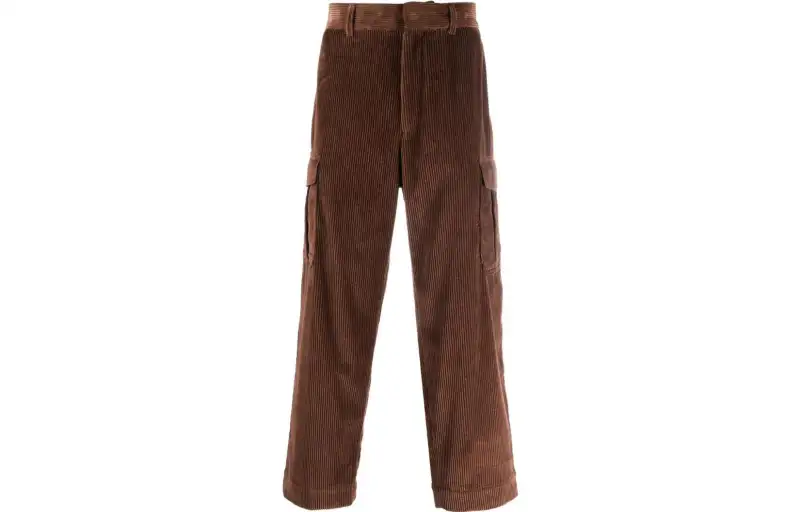 KENZO Straight Leg Corduroy Cargo Trousers