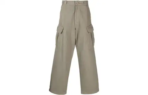 PRADA Casual Pants Men's Khaki Moderate Straight Fit Pants