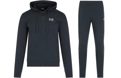 EMPORIO ARMANI Armani, navy sports suit with hood, with your logo imprint, men's style