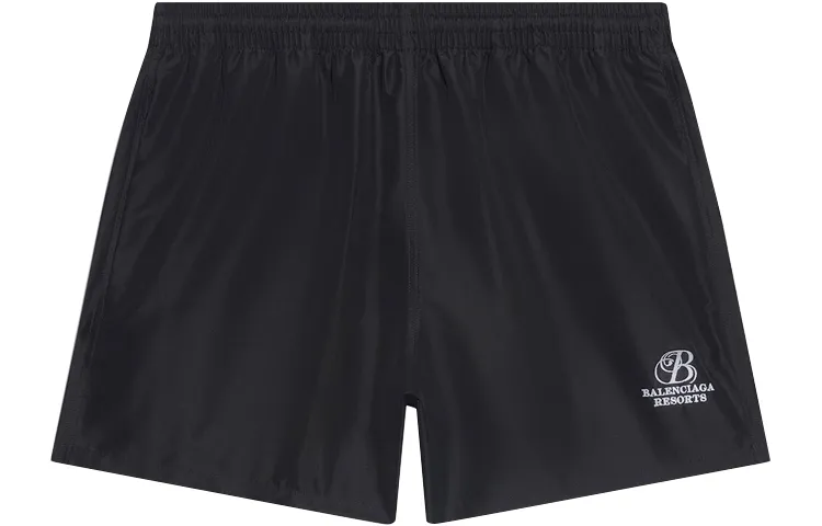 Balenciaga SS22 Casual Shorts Regular Fit Men's Black