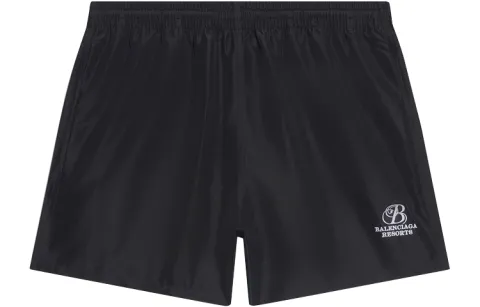 Balenciaga SS22 Casual Shorts Regular Fit Men's Black