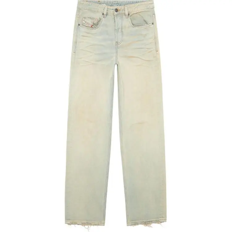 DIESEL 2001 D-Macro Mid-rise Straight-leg Jeans