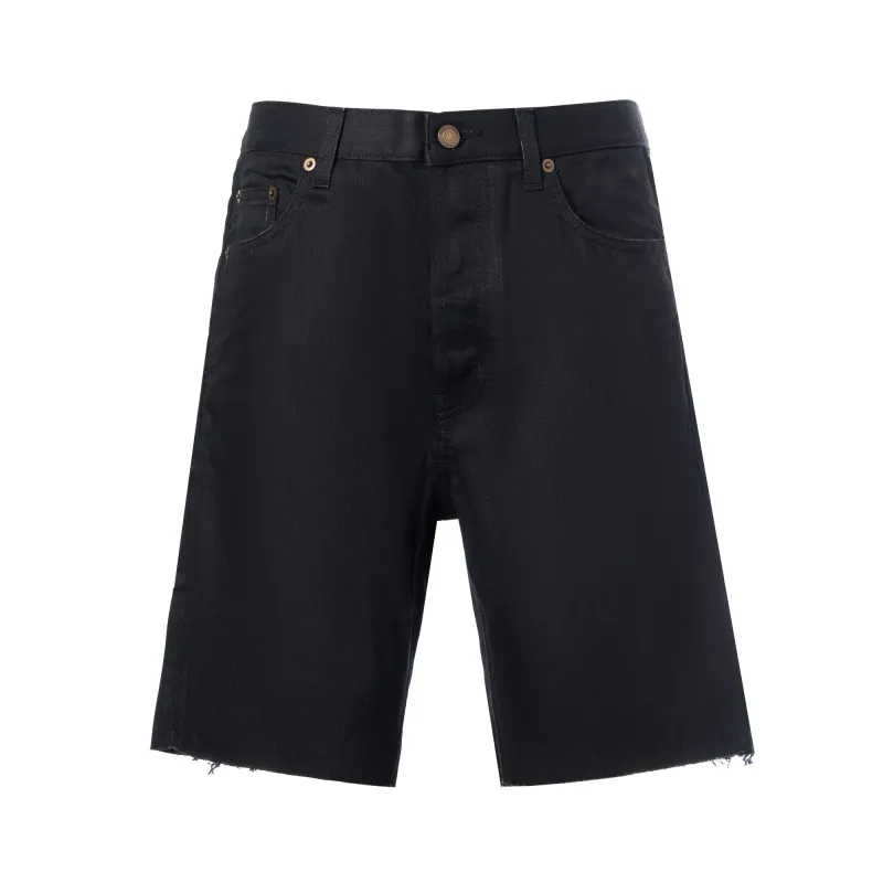 SAINT LAURENT Denim Bermuda Shorts