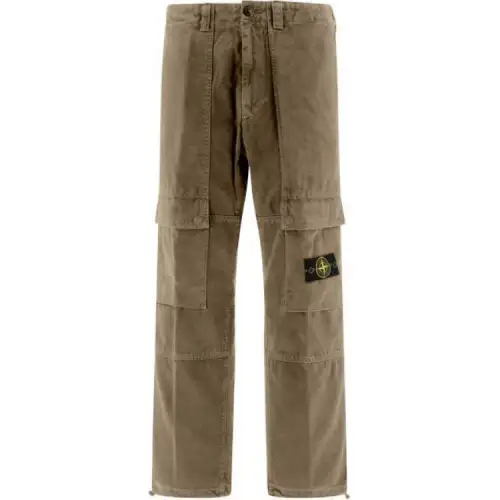 STONE ISLAND Casual Pants Men's Brown