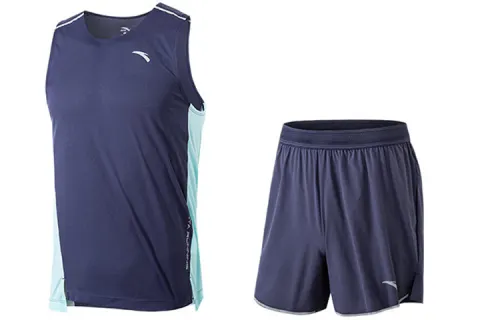 Anta Running Collection SS22 Running Clothing Sets Men's Blue