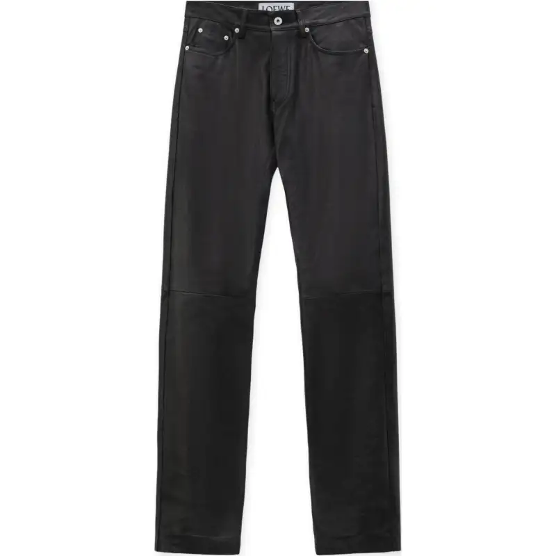 Loewe leather-panel trousers