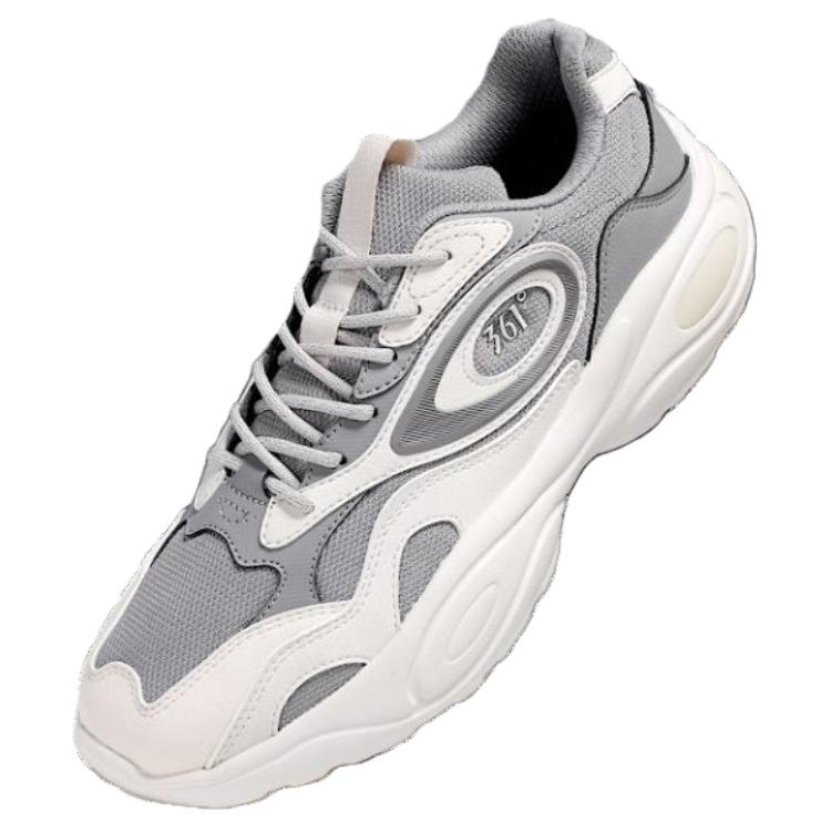 361° Wear resistant And Lightweight Low top Casual Running Shoes Men’s Gray White