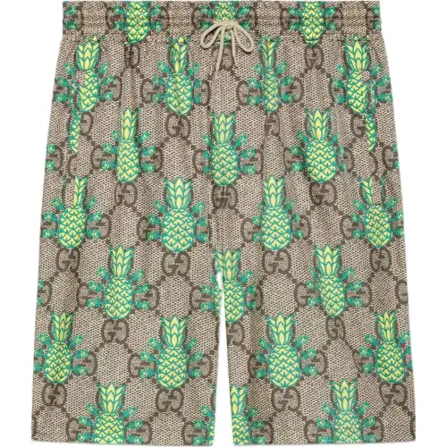 GUCCI Pineapple SS22 Casual Shorts Men's Ebony
