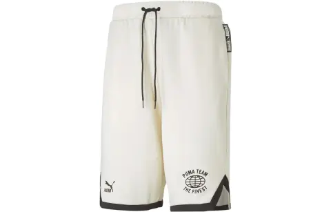 PUMA 8 Pt Logo Team Shorts Casual Shorts Men's White