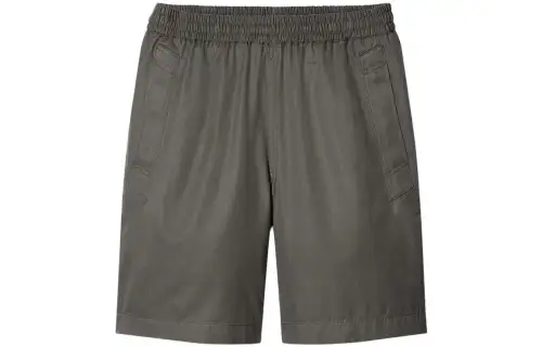 UNIQLO Solid Color Loose Fit Shorts Men's Dark Olive