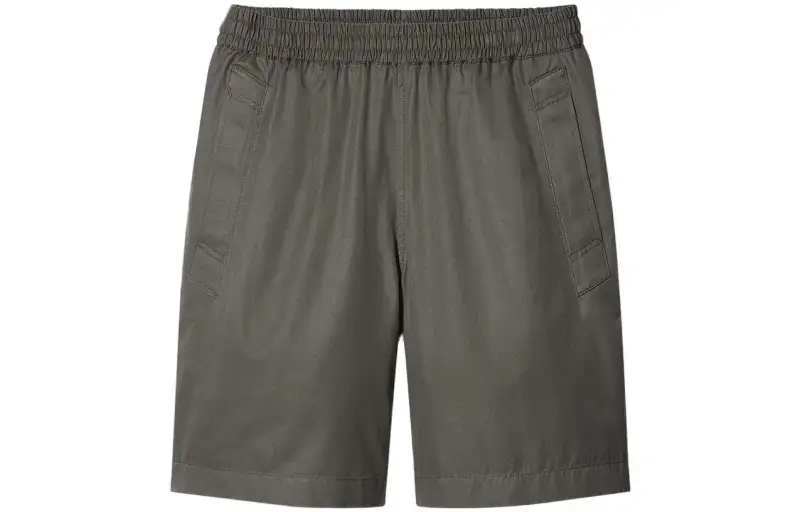 UNIQLO Solid Color Loose Fit Shorts Men's Dark Olive