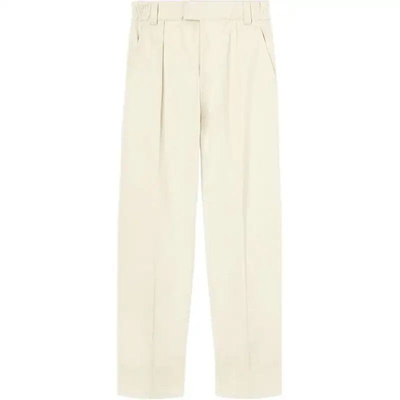 Loro Piana Casual Pants Men's Beige Moderate Straight Fit Pants