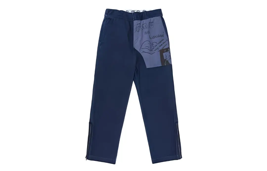 Dickies Casual Pants Unisex Dark Marine Blue Moderate Straight Fit Pants
