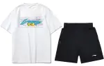 Li Ning Sports Fashion Collection Casual Sportswear Unisex Crew Neck Moderate