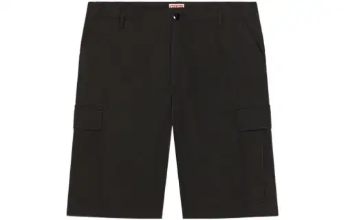 KENZO Logo Patch Knee Length Cargo Shorts