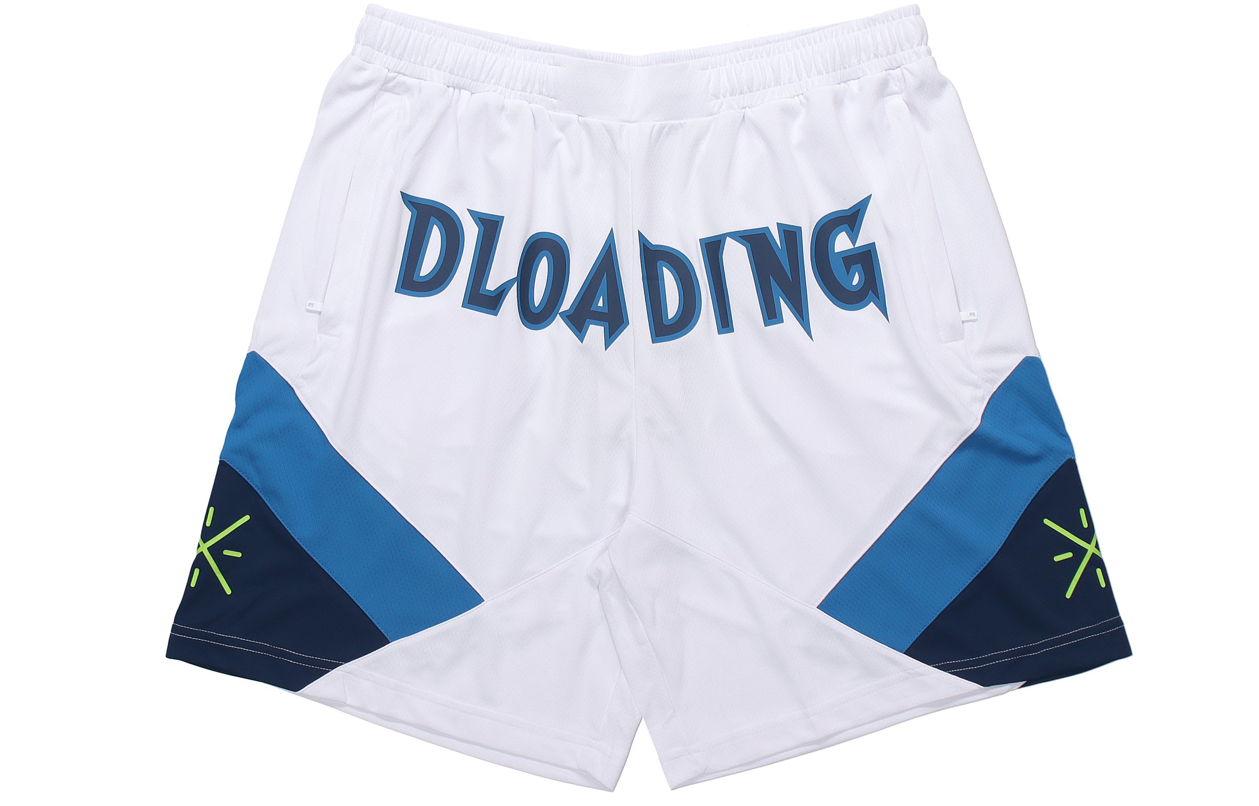 LiNing Wade Series Letter Print Contrast Color Basketball Sports Casual Shorts Men's Standard White