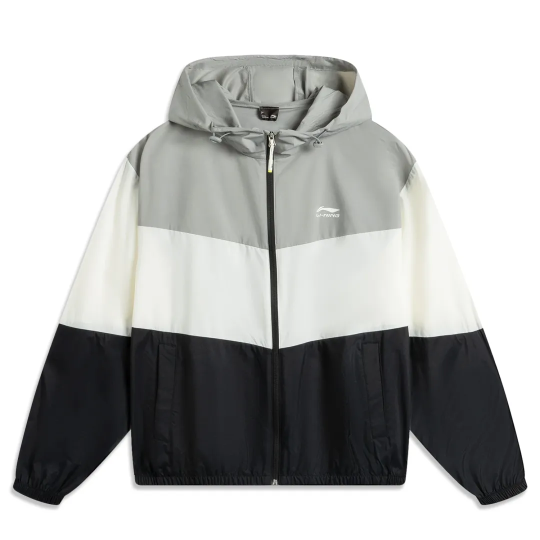 Li Ning Trench Coat Unisex Ultimate Gray/Ivory/Black