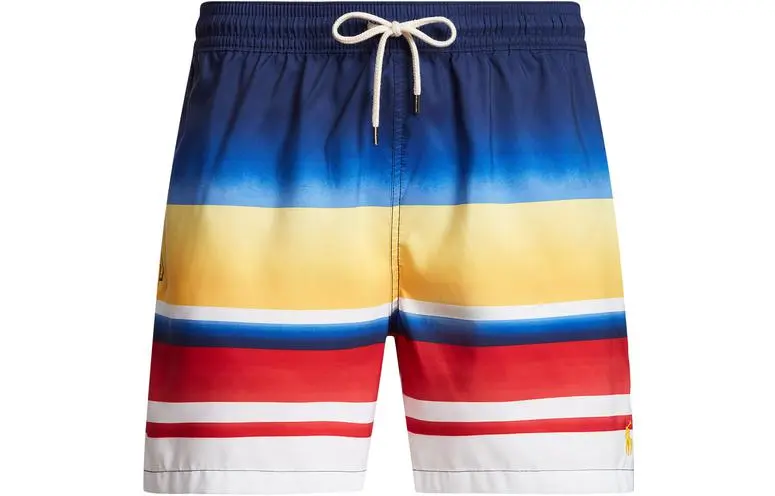 【Previous Season】stripe print swim shorts