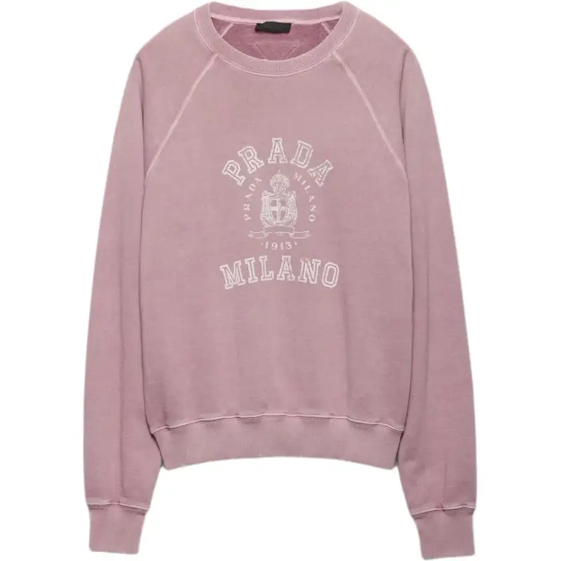 PRADA Logo Printed Crewneck Sweatshirt