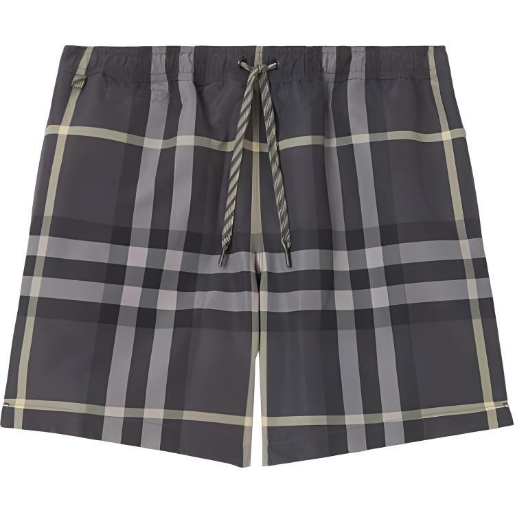 Мужские шорты Burberry SS22 Check Print (серые)