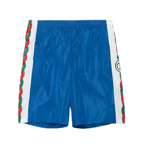 GUCCI Interlocking G Print Waterproof Nylon Shorts