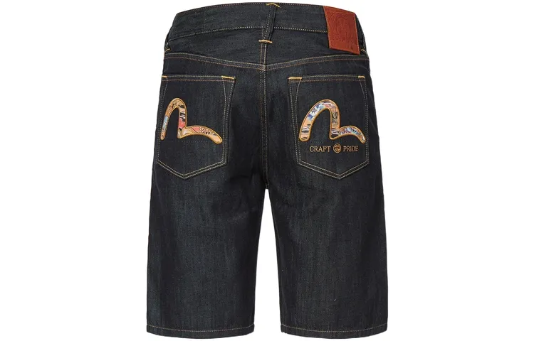 EVISU Denim Shorts Men's Denim Blue
